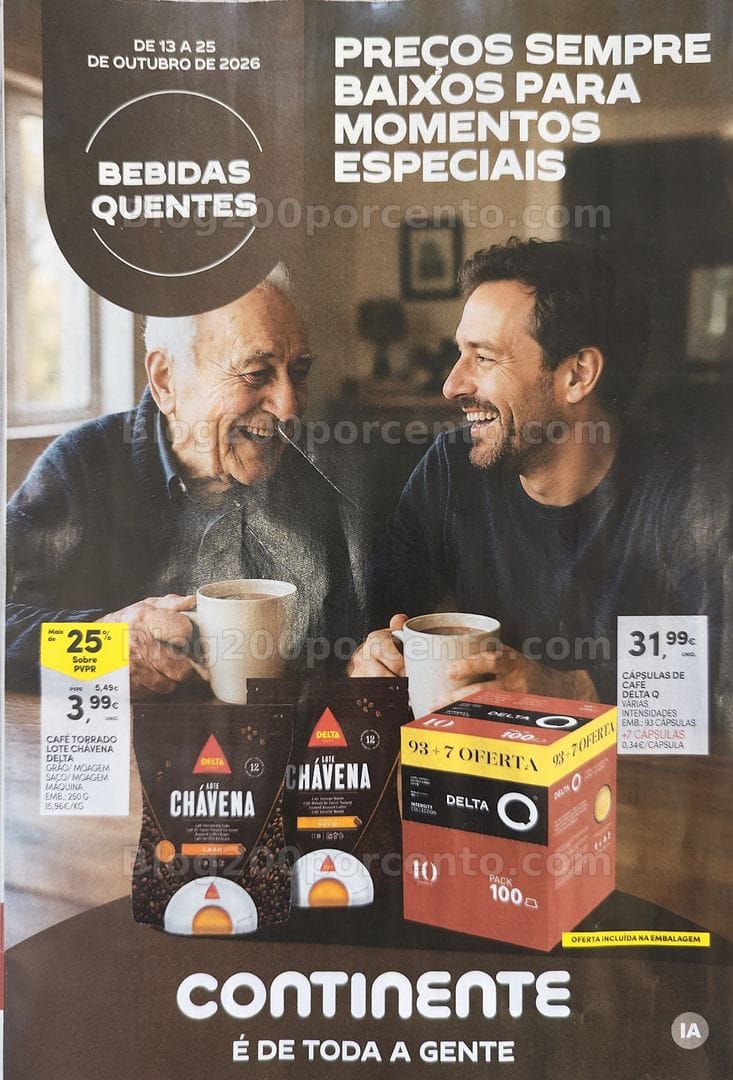 Antevisão Folheto CONTINENTE Especial Bebidas Quentes Promoções de 13 a 25 outubro