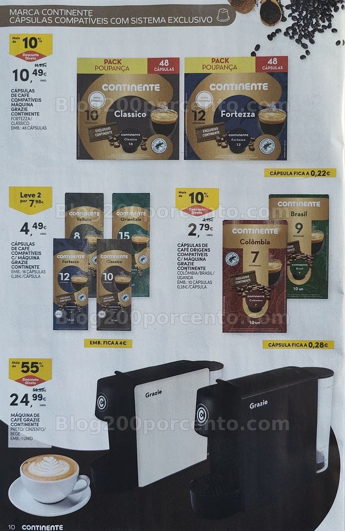 Antevisão Folheto CONTINENTE Especial Bebidas Quentes Promoções de 13 a 25 outubro