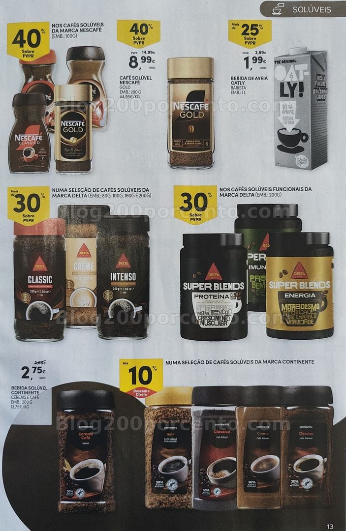 Antevisão Folheto CONTINENTE Especial Bebidas Quentes Promoções de 13 a 25 outubro