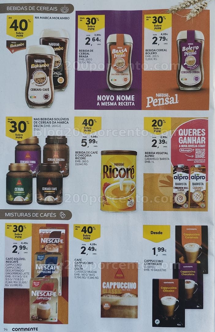 Antevisão Folheto CONTINENTE Especial Bebidas Quentes Promoções de 13 a 25 outubro