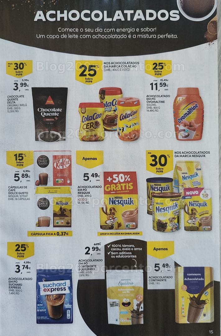 Antevisão Folheto CONTINENTE Especial Bebidas Quentes Promoções de 13 a 25 outubro