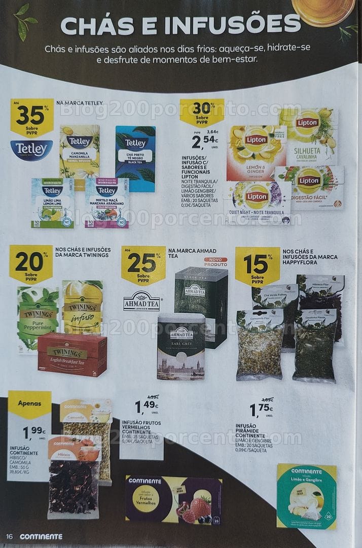 Antevisão Folheto CONTINENTE Especial Bebidas Quentes Promoções de 13 a 25 outubro