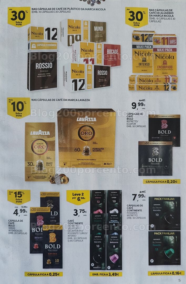 Antevisão Folheto CONTINENTE Especial Bebidas Quentes Promoções de 13 a 25 outubro