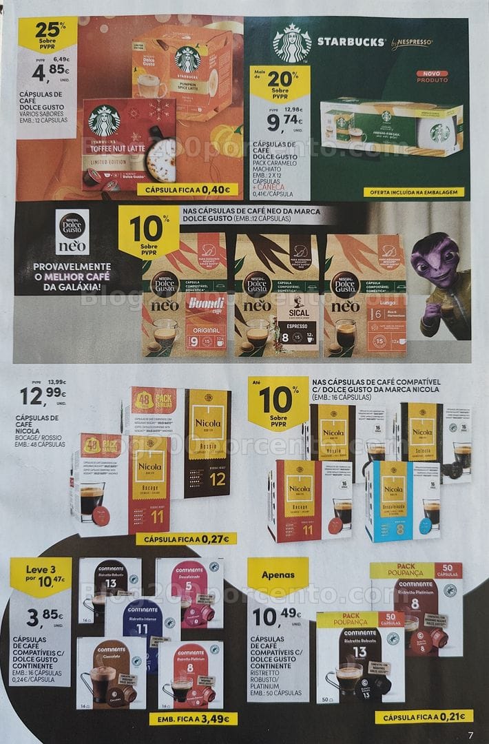 Antevisão Folheto CONTINENTE Especial Bebidas Quentes Promoções de 13 a 25 outubro