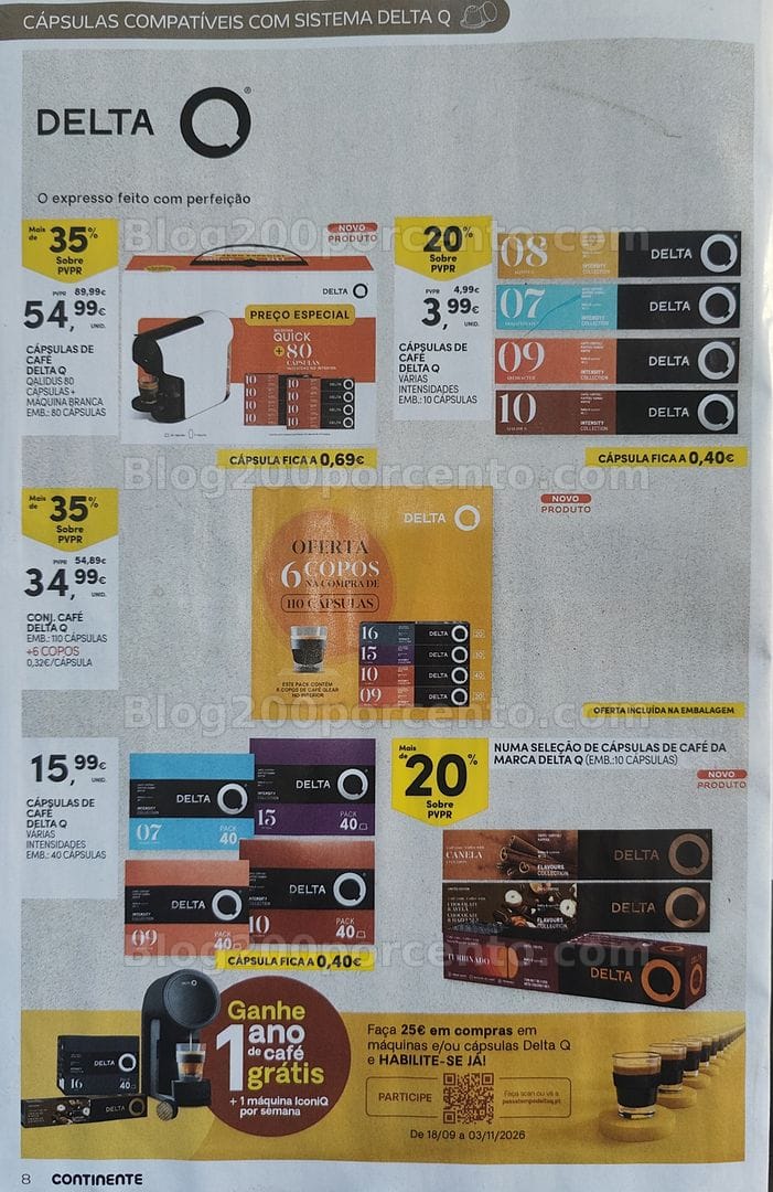 Antevisão Folheto CONTINENTE Especial Bebidas Quentes Promoções de 13 a 25 outubro