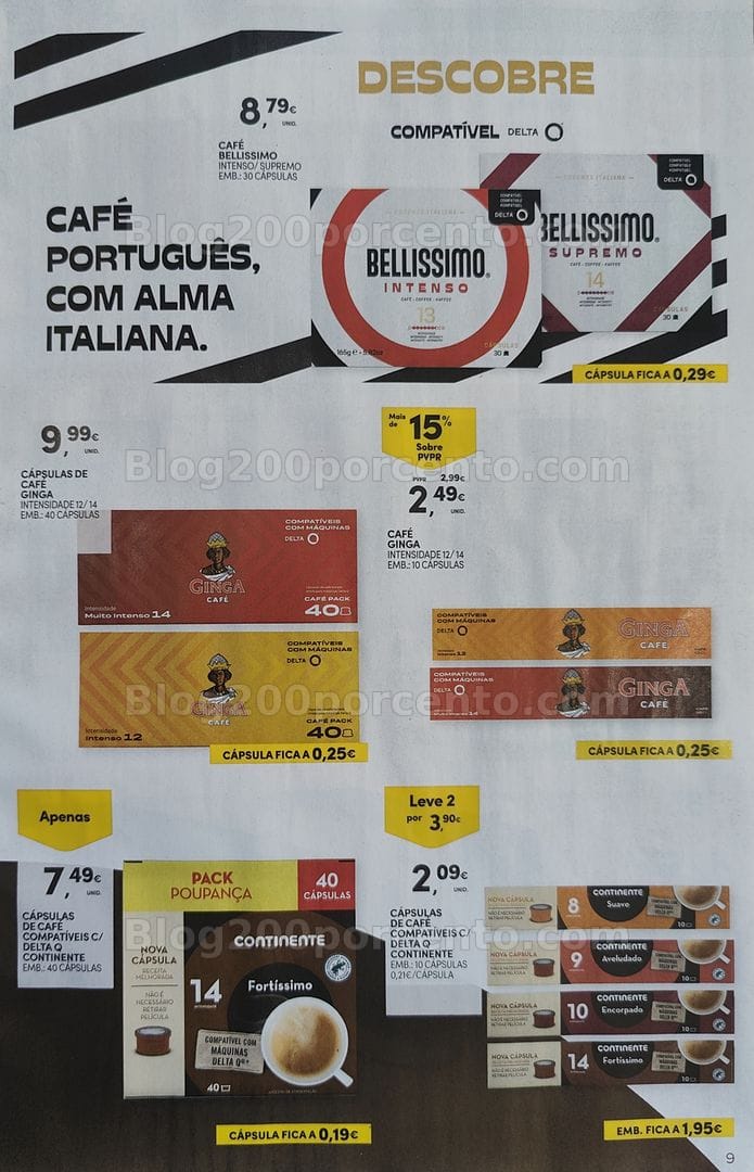 Antevisão Folheto CONTINENTE Especial Bebidas Quentes Promoções de 13 a 25 outubro