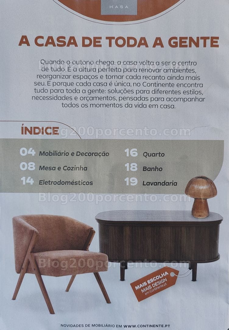Antevisão Folheto CONTINENTE Casa Outono Promoções de 13 outubro a 1 novembro
