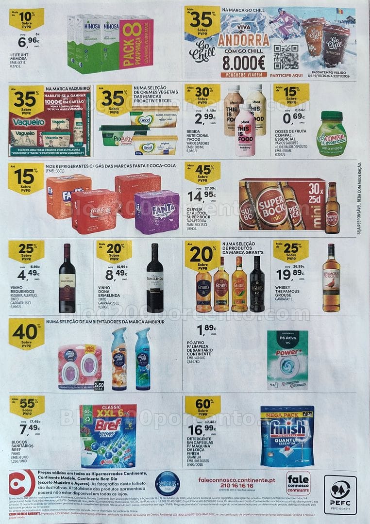 Antevisão Folheto CONTINENTE Promoções Fim de Semana - 16 a 19 outubro