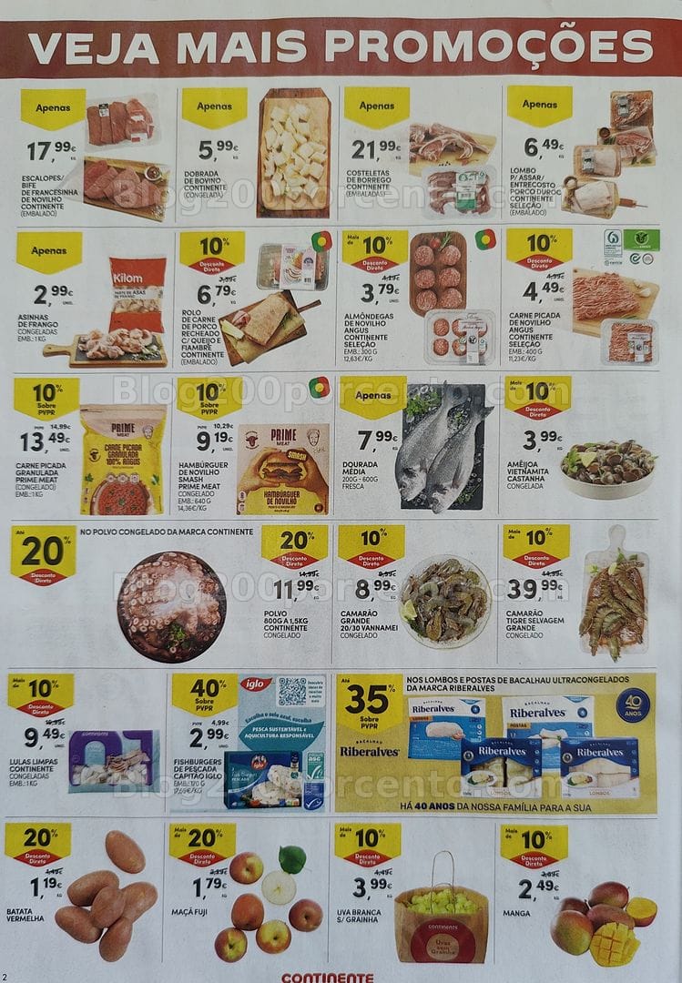 Antevisão Folheto CONTINENTE Promoções Fim de Semana - 2 a 5 outubro
