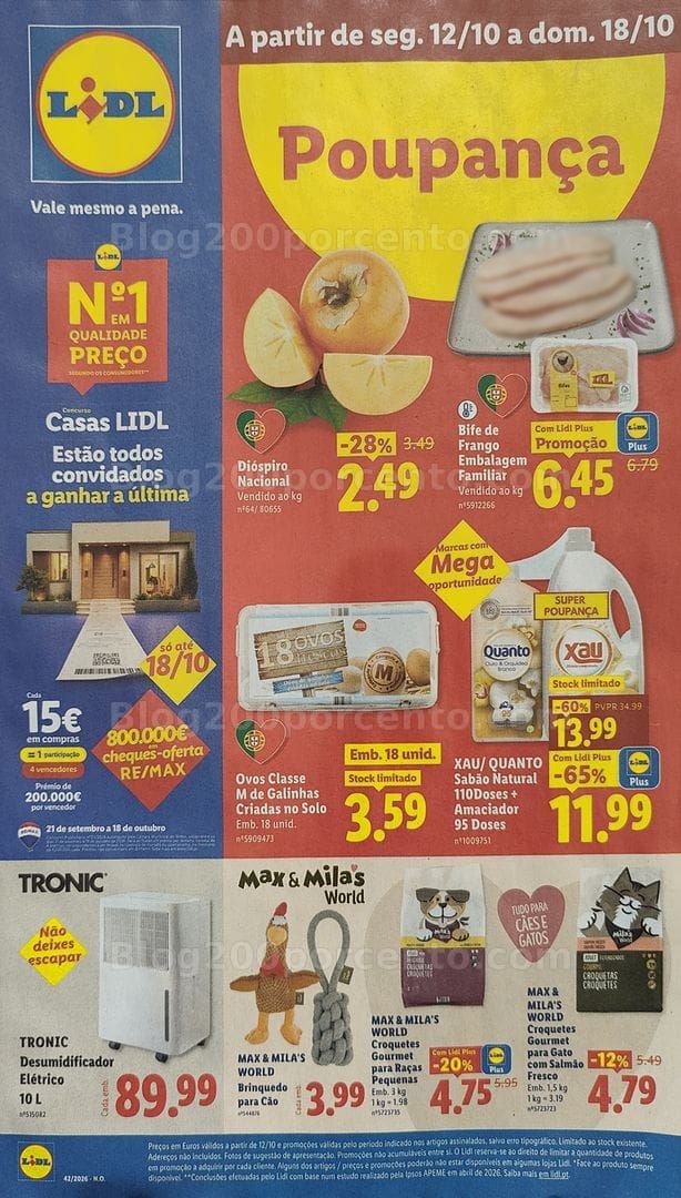 Antevisão Folheto LIDL Promoções de 12 a 18 outubro