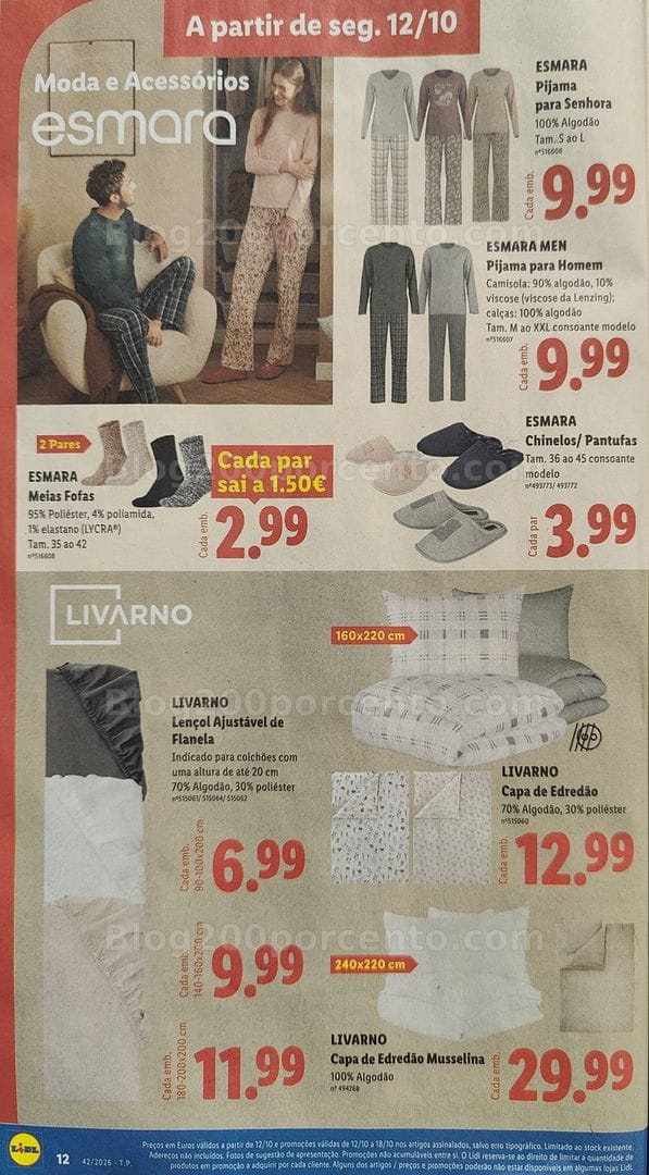 Antevisão Folheto LIDL Promoções de 12 a 18 outubro