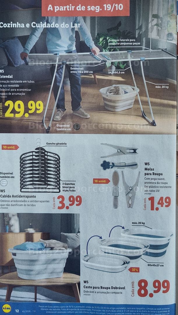 Antevisão Folheto LIDL Promoções de 19 a 25 outubro