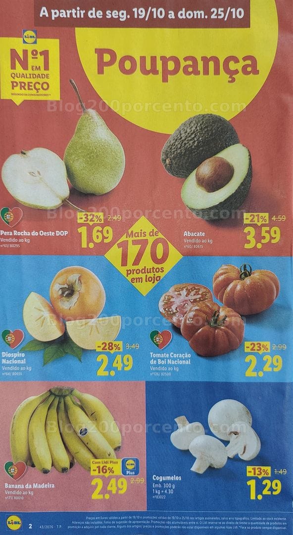 Antevisão Folheto LIDL Promoções de 19 a 25 outubro