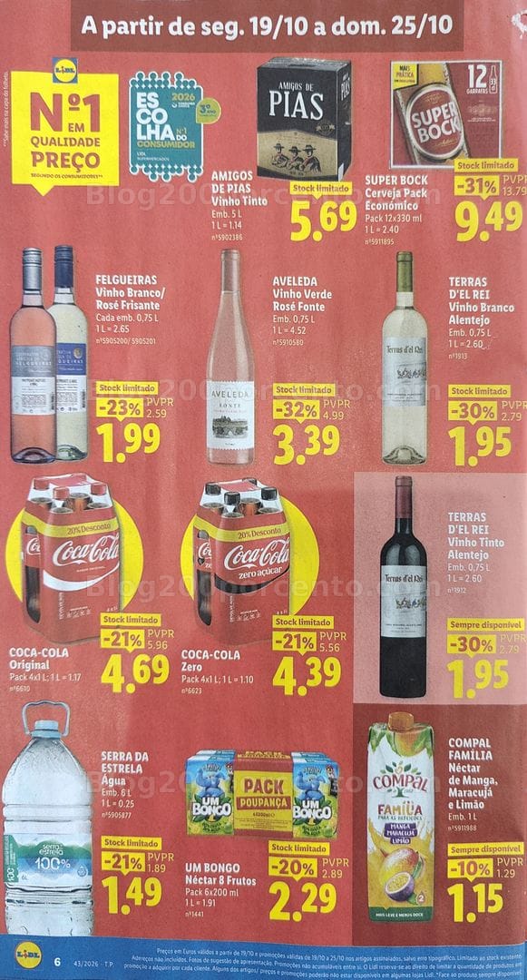 Antevisão Folheto LIDL Promoções de 19 a 25 outubro
