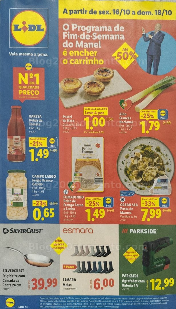 Antevisão Folheto LIDL Promoções Fim de Semana - 16 a 18 outubro