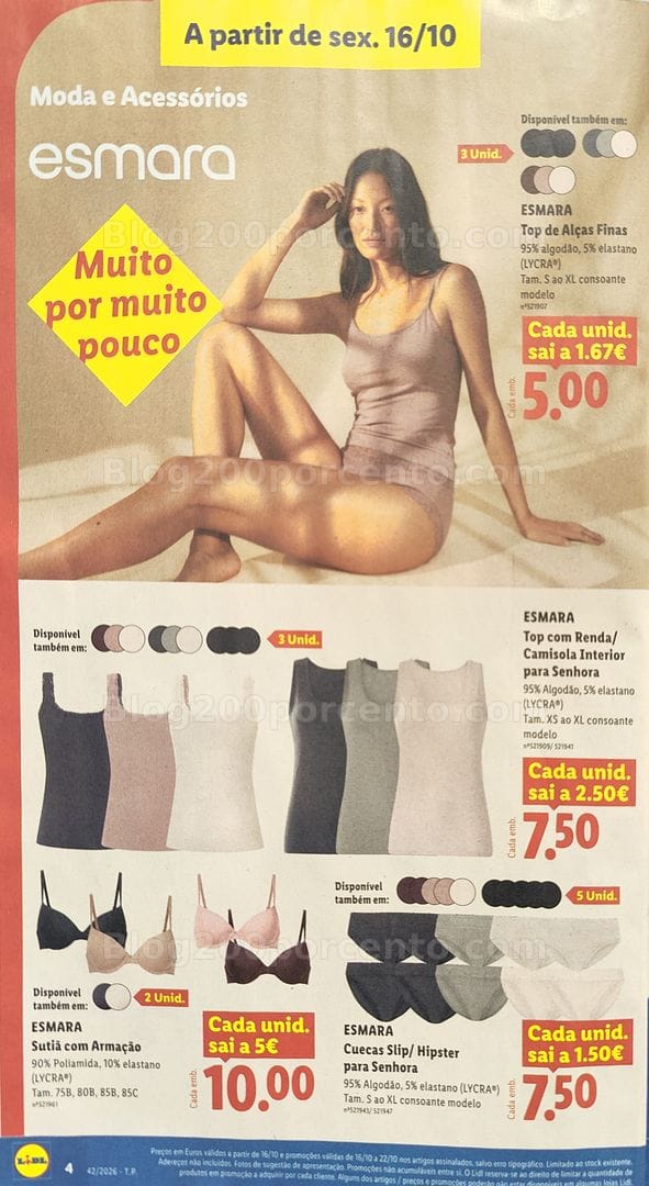 Antevisão Folheto LIDL Promoções Fim de Semana - 16 a 18 outubro