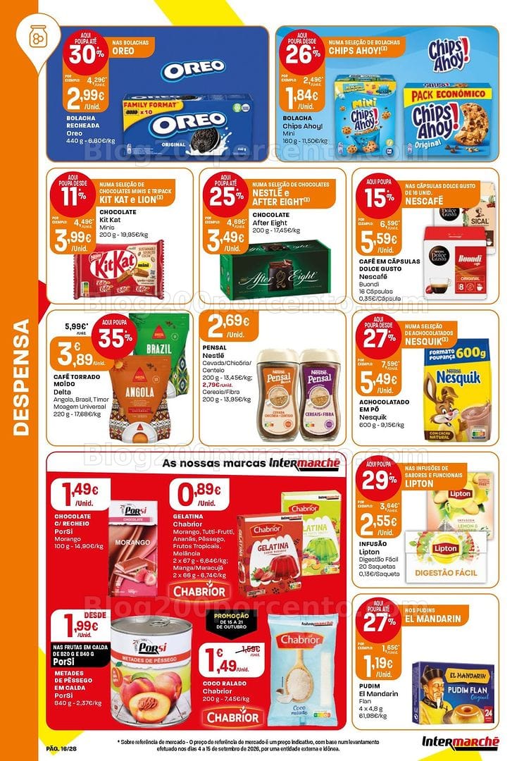 Antevisão Folheto INTERMARCHÉ Contact Promoções de 15 a 21 outubro