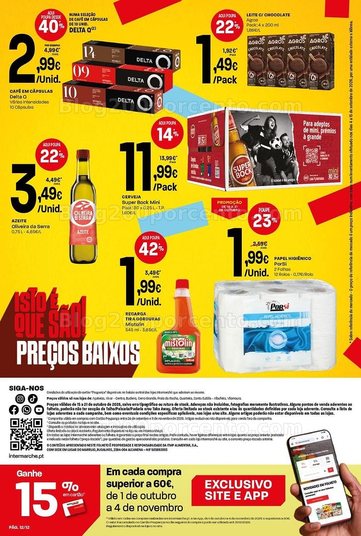 Antevisão Folheto INTERMARCHÉ Mini Promoções de 15 a 21 outubro