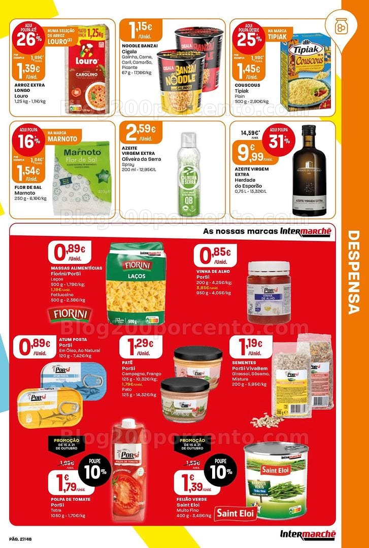 Antevisão Folheto INTERMARCHÉ Super Promoções de 15 a 21 outubro