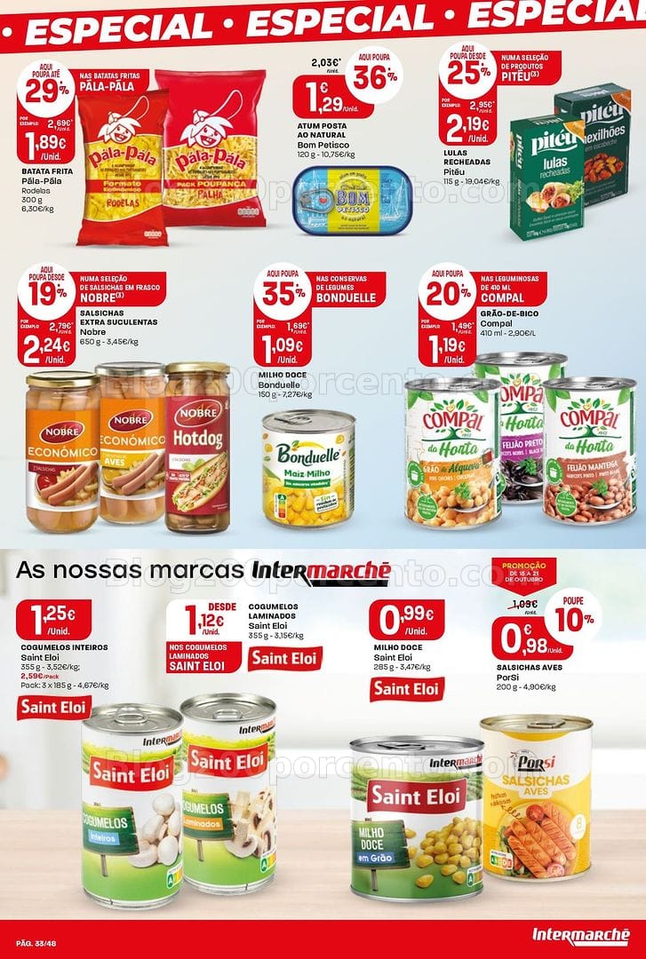 Antevisão Folheto INTERMARCHÉ Super Promoções de 15 a 21 outubro