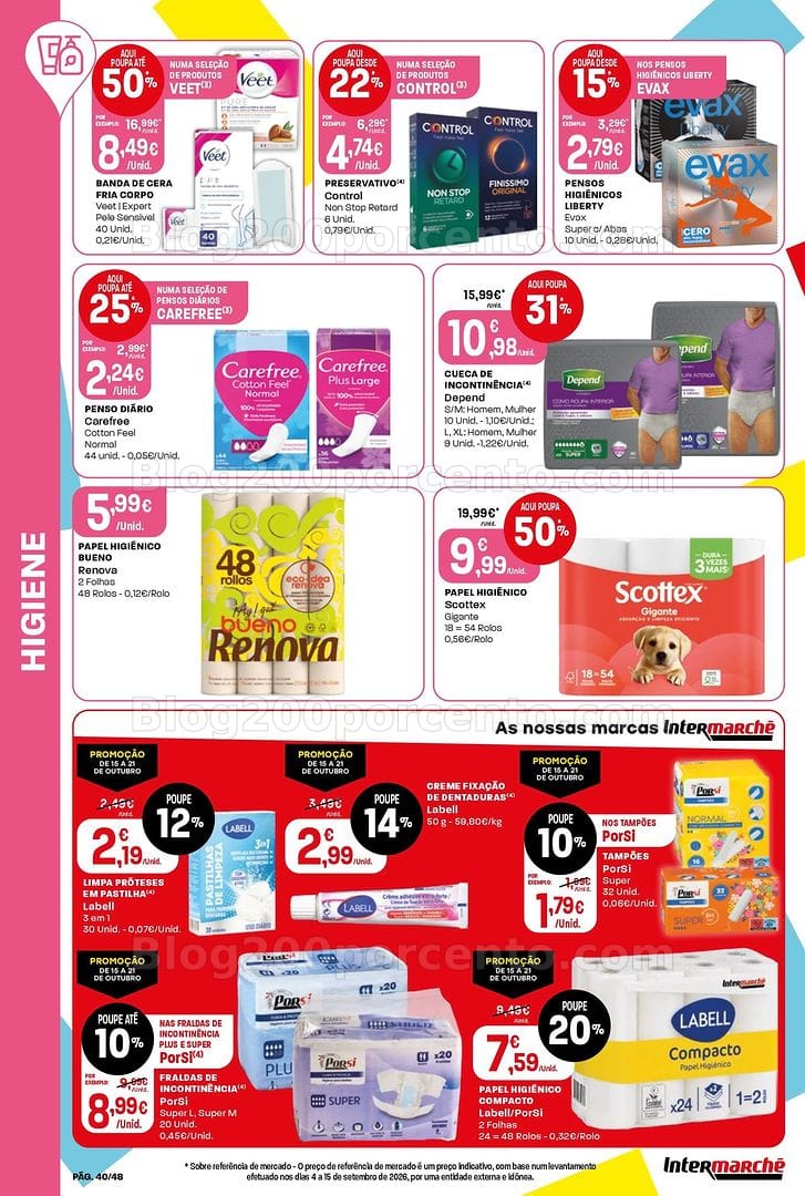 Antevisão Folheto INTERMARCHÉ Super Promoções de 15 a 21 outubro