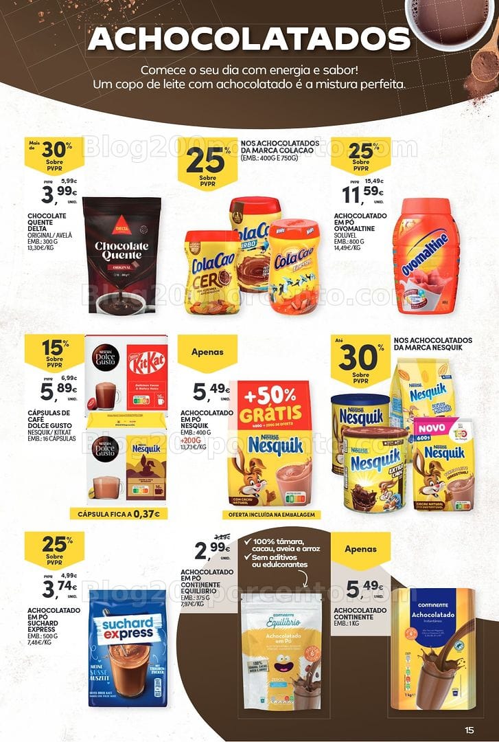 Antevisão Folheto CONTINENTE Bebidas Quentes Promoções de 13 a 25 outubro