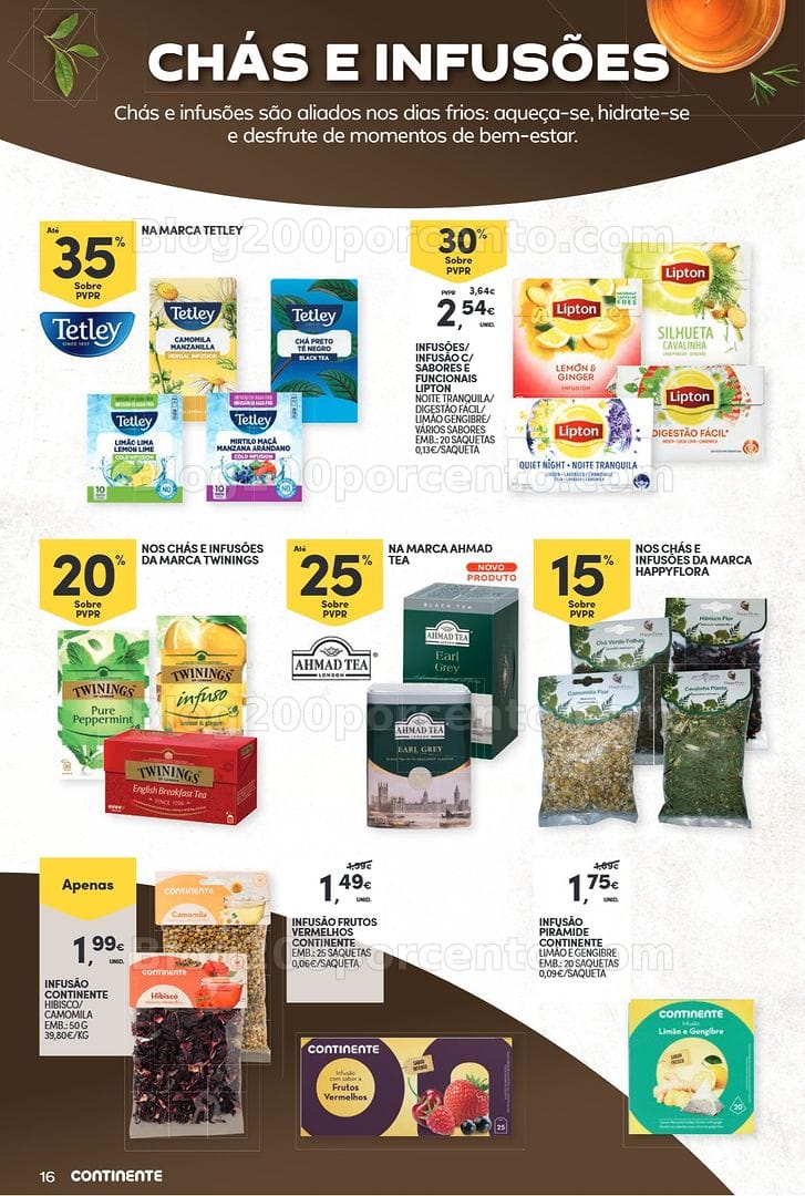 Antevisão Folheto CONTINENTE Bebidas Quentes Promoções de 13 a 25 outubro
