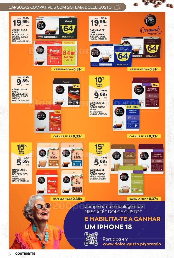 Antevisão Folheto CONTINENTE Bebidas Quentes Promoções de 13 a 25 outubro
