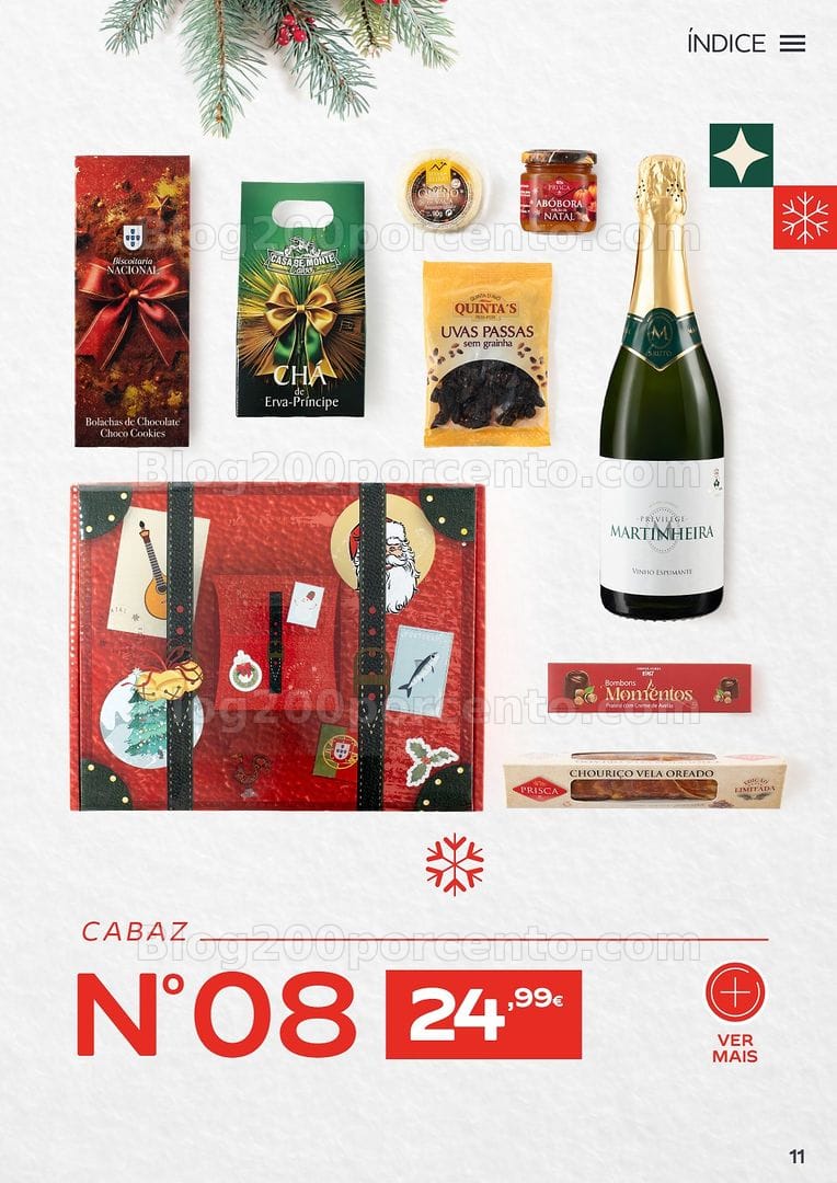 Antevisão Folheto CONTINENTE Cabazes de Natal Promoções de 6 outubro a 6 janeiro