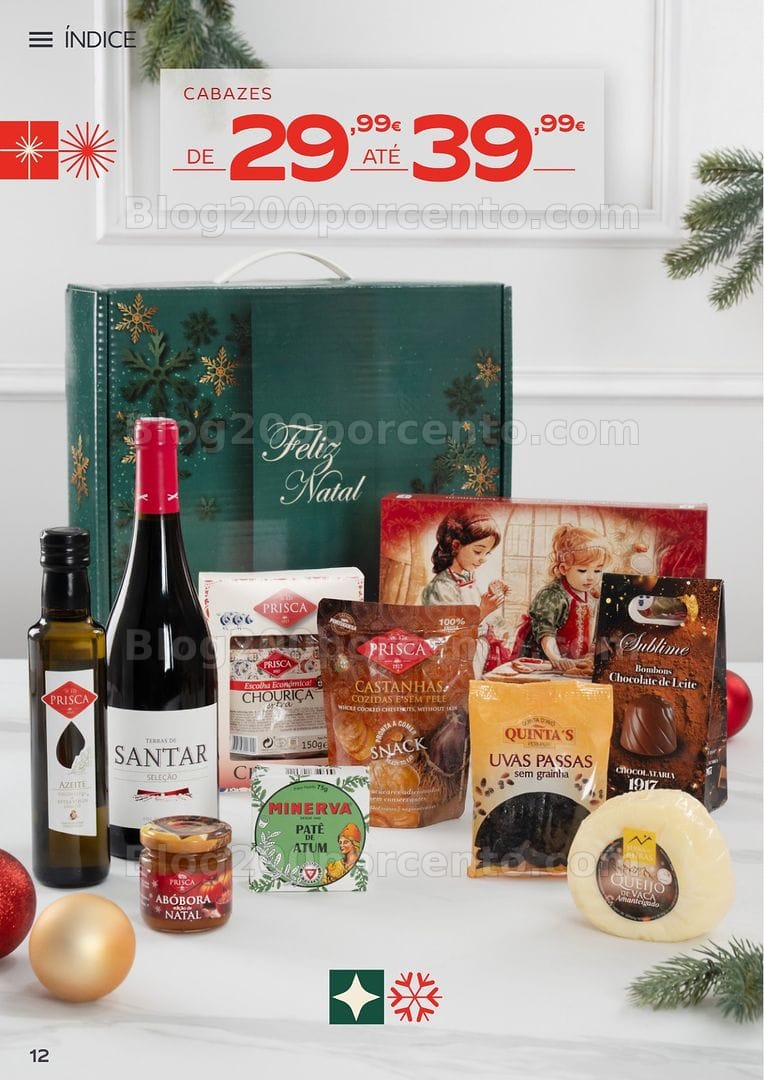 Antevisão Folheto CONTINENTE Cabazes de Natal Promoções de 6 outubro a 6 janeiro