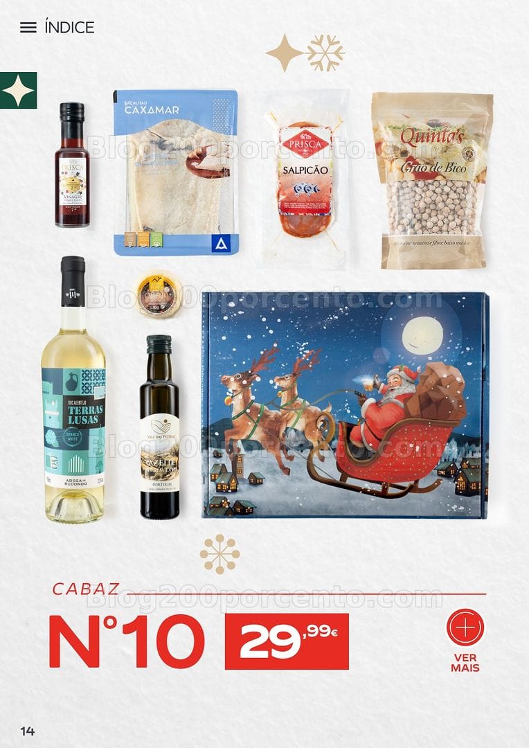 Antevisão Folheto CONTINENTE Cabazes de Natal Promoções de 6 outubro a 6 janeiro