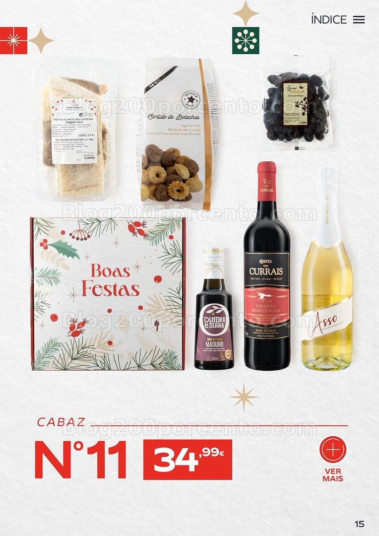 Antevisão Folheto CONTINENTE Cabazes de Natal Promoções de 6 outubro a 6 janeiro