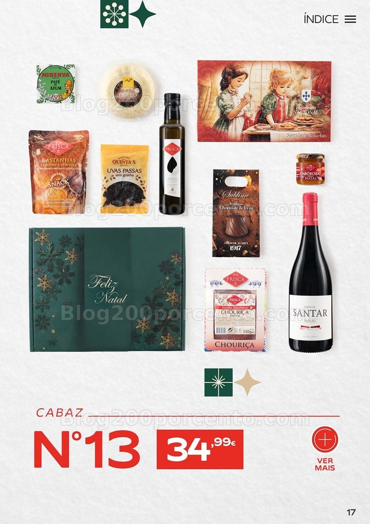 Antevisão Folheto CONTINENTE Cabazes de Natal Promoções de 6 outubro a 6 janeiro