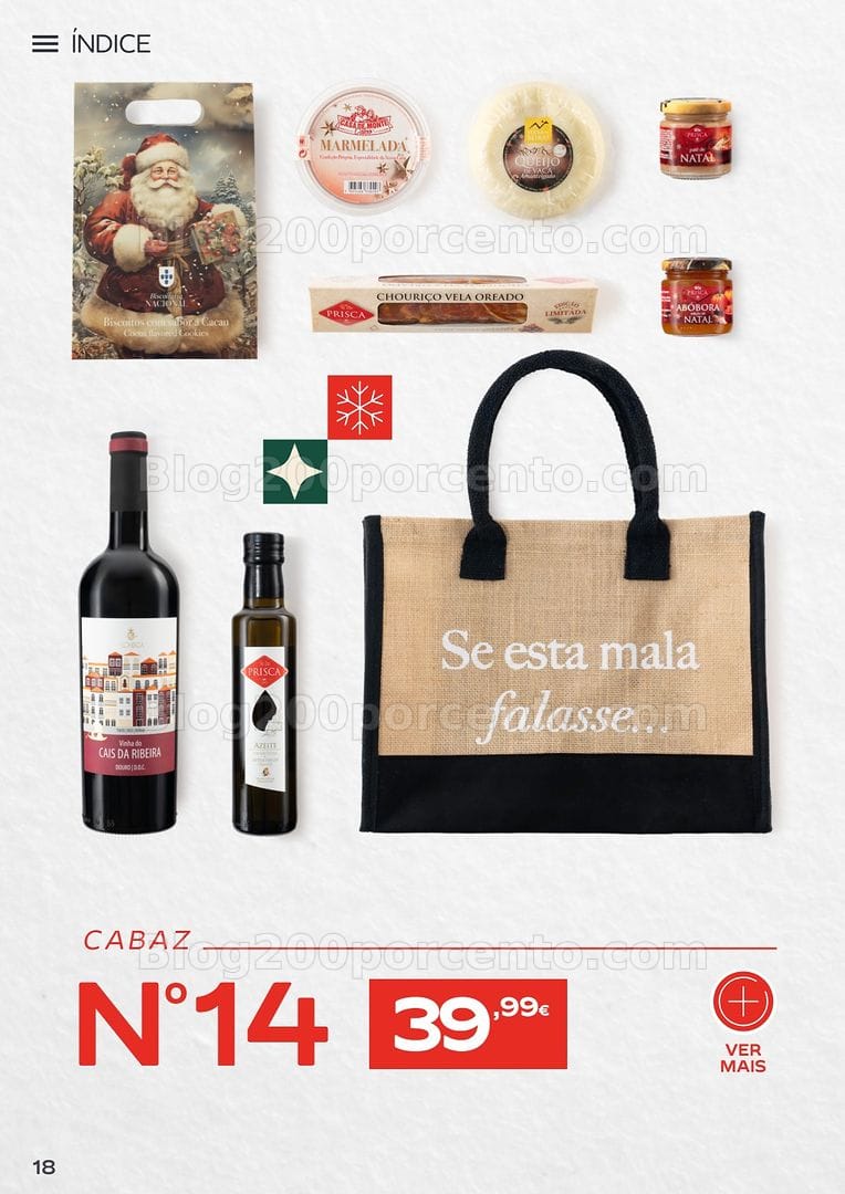 Antevisão Folheto CONTINENTE Cabazes de Natal Promoções de 6 outubro a 6 janeiro
