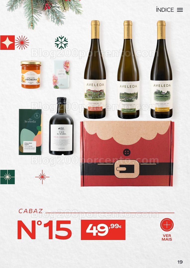 Antevisão Folheto CONTINENTE Cabazes de Natal Promoções de 6 outubro a 6 janeiro