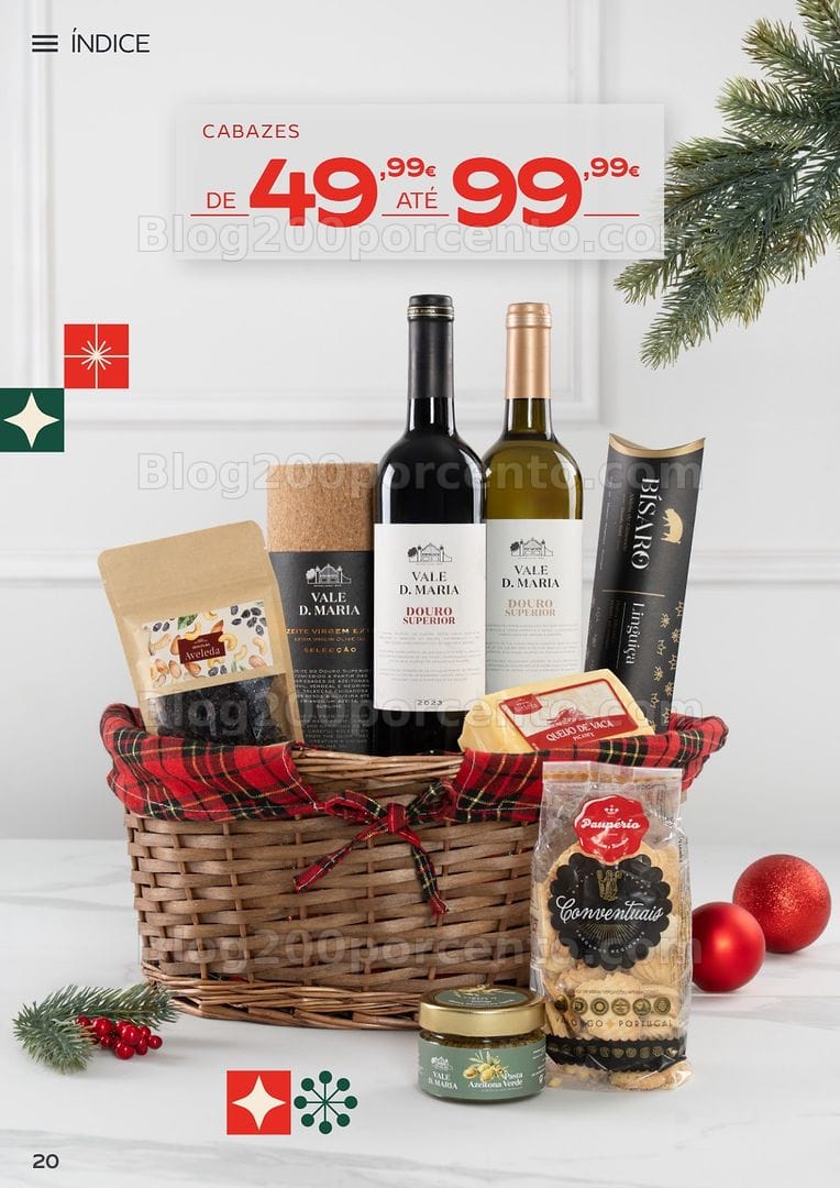 Antevisão Folheto CONTINENTE Cabazes de Natal Promoções de 6 outubro a 6 janeiro