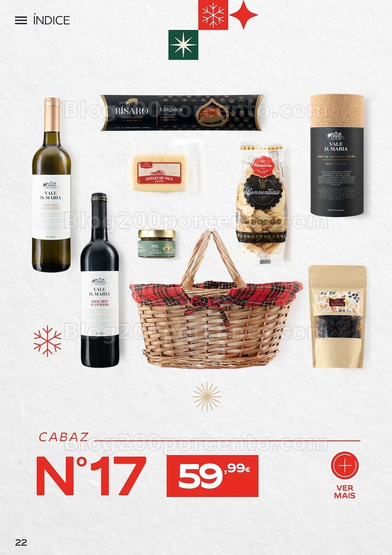 Antevisão Folheto CONTINENTE Cabazes de Natal Promoções de 6 outubro a 6 janeiro