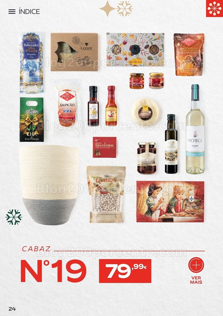 Antevisão Folheto CONTINENTE Cabazes de Natal Promoções de 6 outubro a 6 janeiro