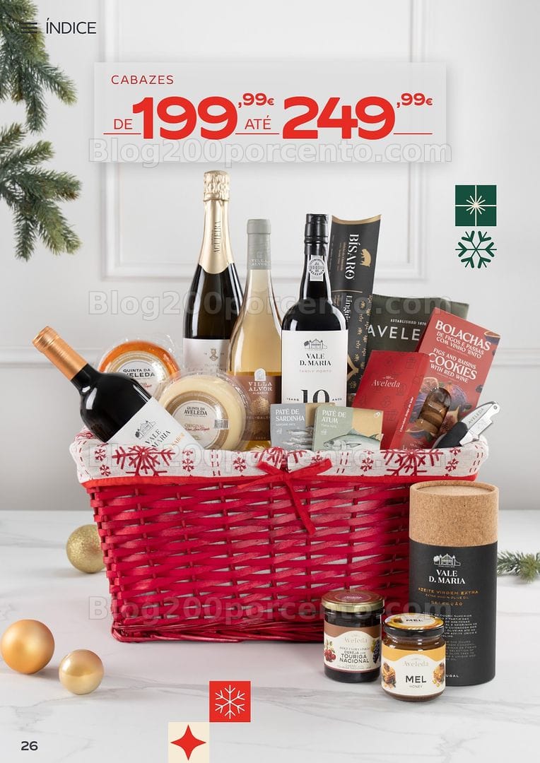 Antevisão Folheto CONTINENTE Cabazes de Natal Promoções de 6 outubro a 6 janeiro