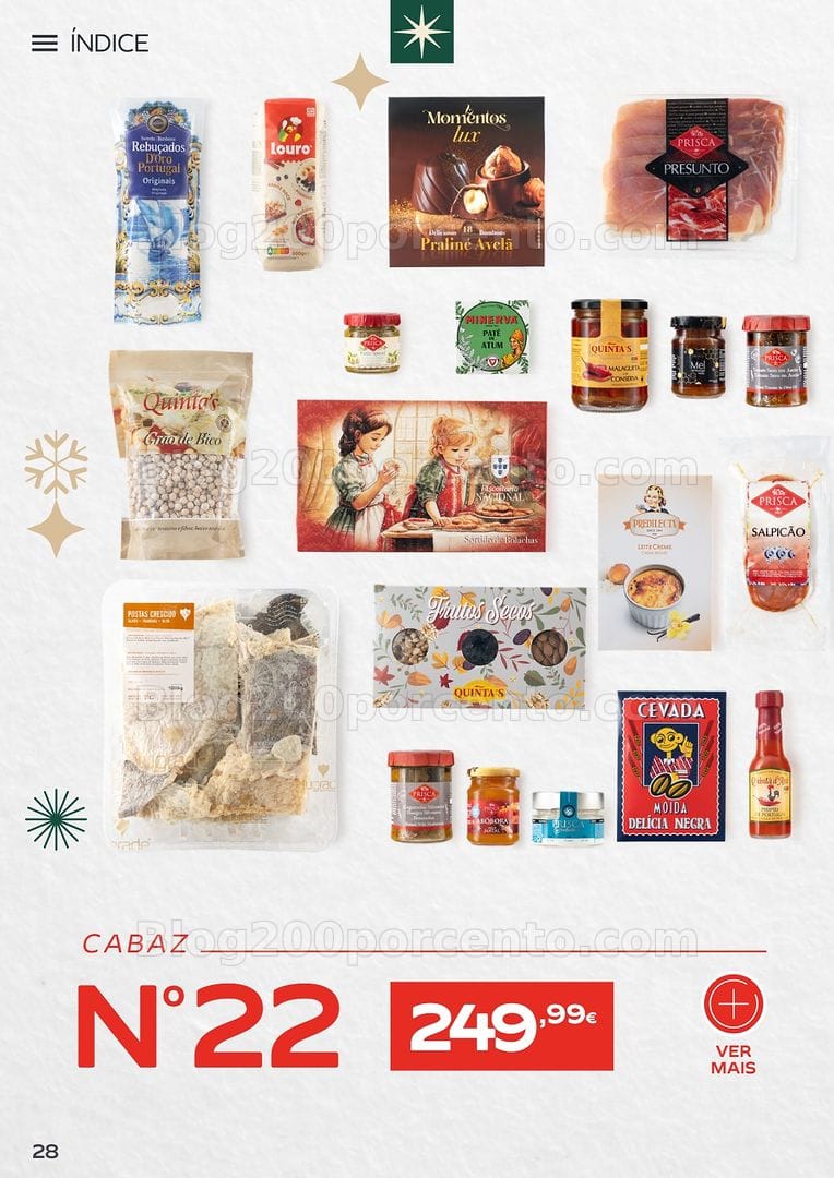 Antevisão Folheto CONTINENTE Cabazes de Natal Promoções de 6 outubro a 6 janeiro