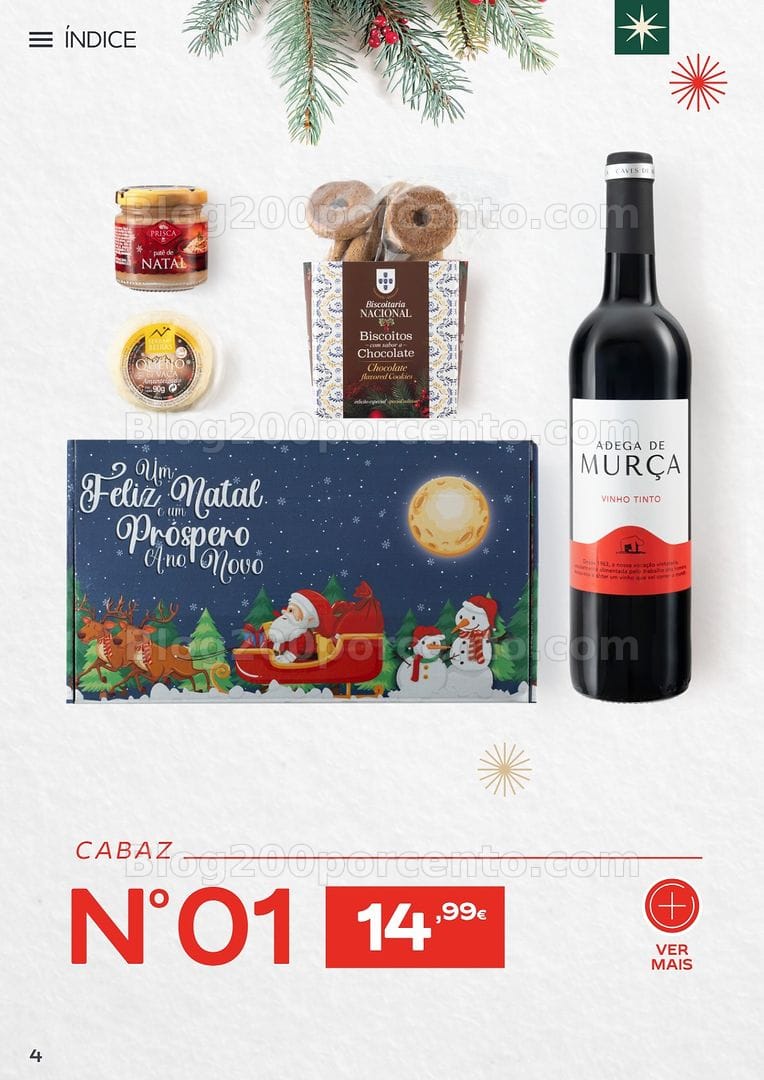 Antevisão Folheto CONTINENTE Cabazes de Natal Promoções de 6 outubro a 6 janeiro