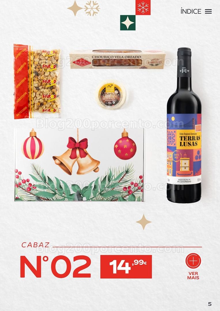 Antevisão Folheto CONTINENTE Cabazes de Natal Promoções de 6 outubro a 6 janeiro