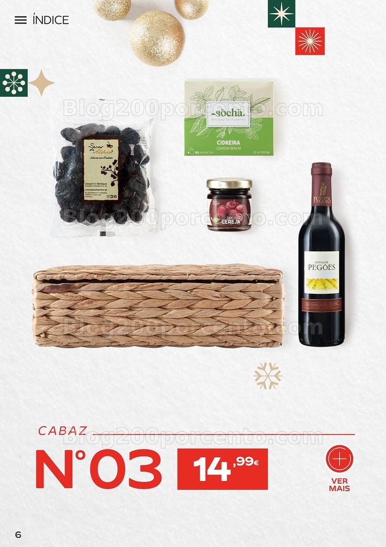 Antevisão Folheto CONTINENTE Cabazes de Natal Promoções de 6 outubro a 6 janeiro