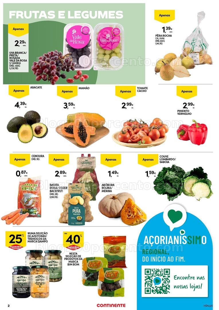 Antevisão Folheto CONTINENTE Açores Promoções de 1 a 14 outubro