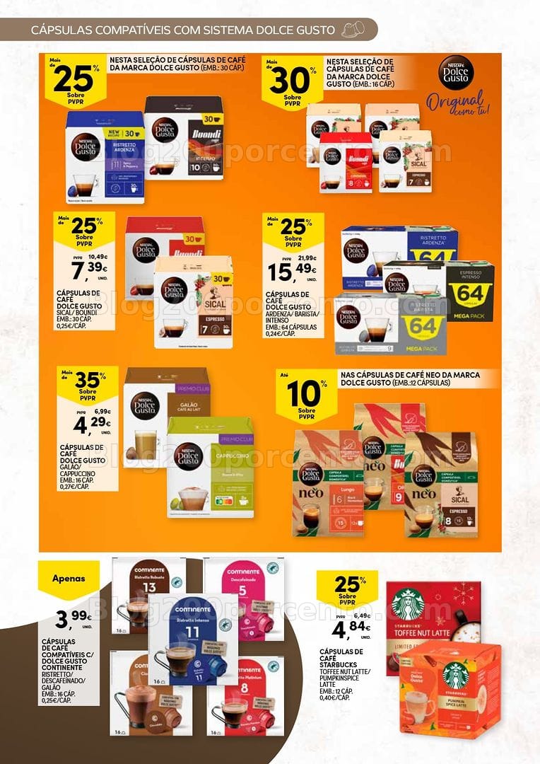 Antevisão Folheto CONTINENTE Açores Bebidas Quentes Promoções de 13 outubro a 2 novembro