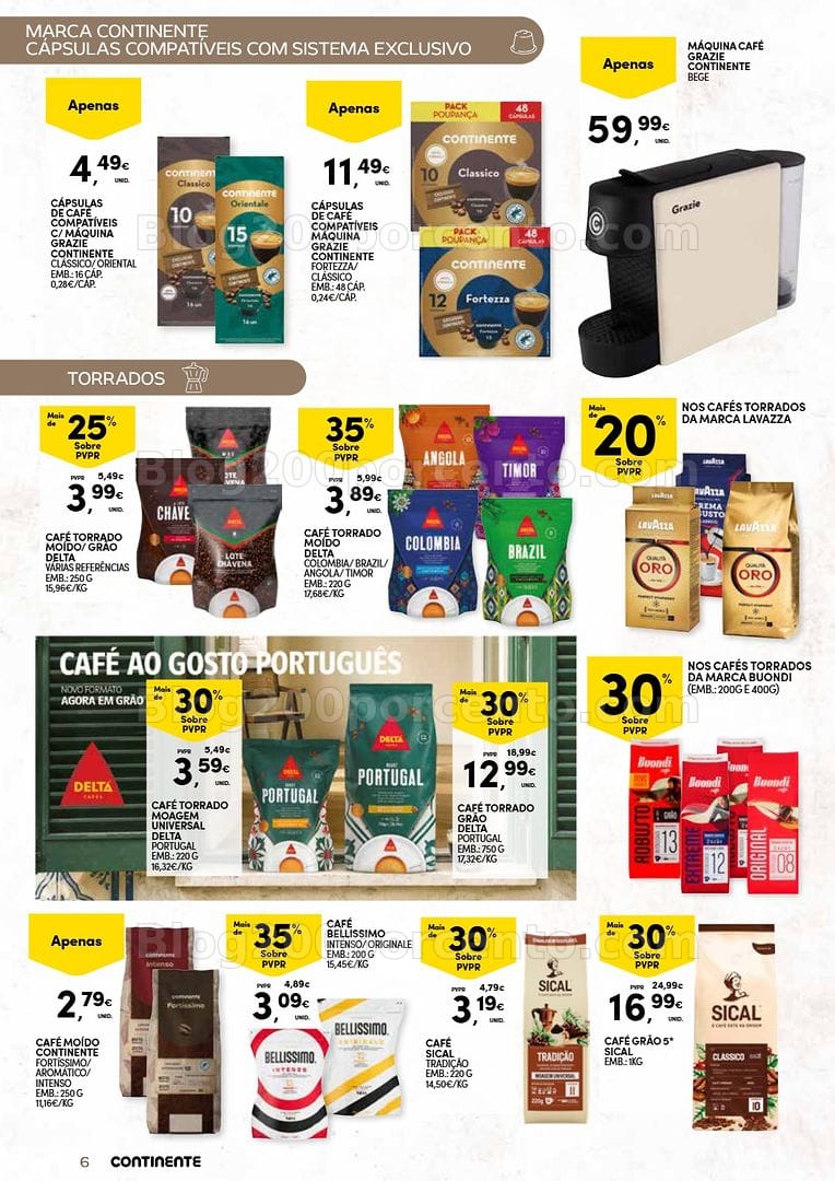 Antevisão Folheto CONTINENTE Açores Bebidas Quentes Promoções de 13 outubro a 2 novembro