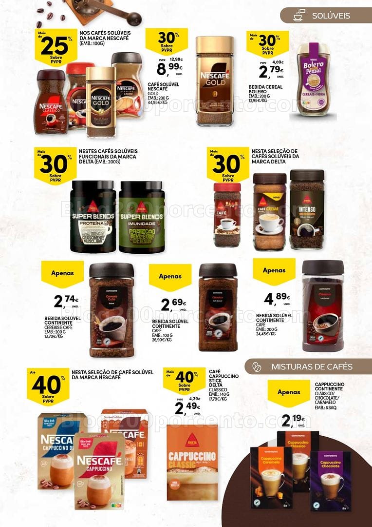 Antevisão Folheto CONTINENTE Açores Bebidas Quentes Promoções de 13 outubro a 2 novembro