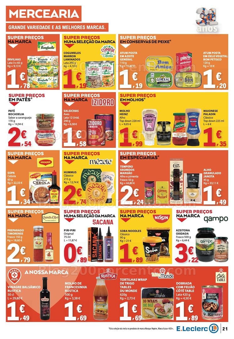 Antevisão Folheto E-LECLERC Aniversário Promoções de 29 outubro a 4 novembro