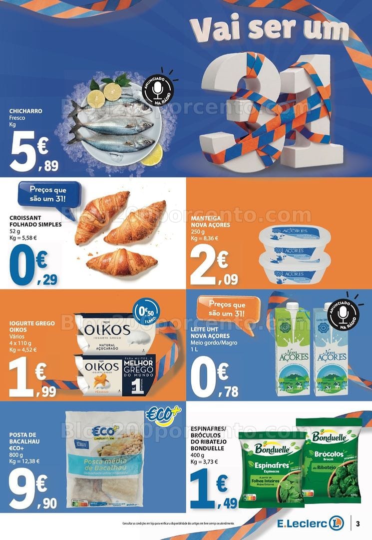 Antevisão Folheto E-LECLERC Aniversário Promoções de 29 outubro a 4 novembro