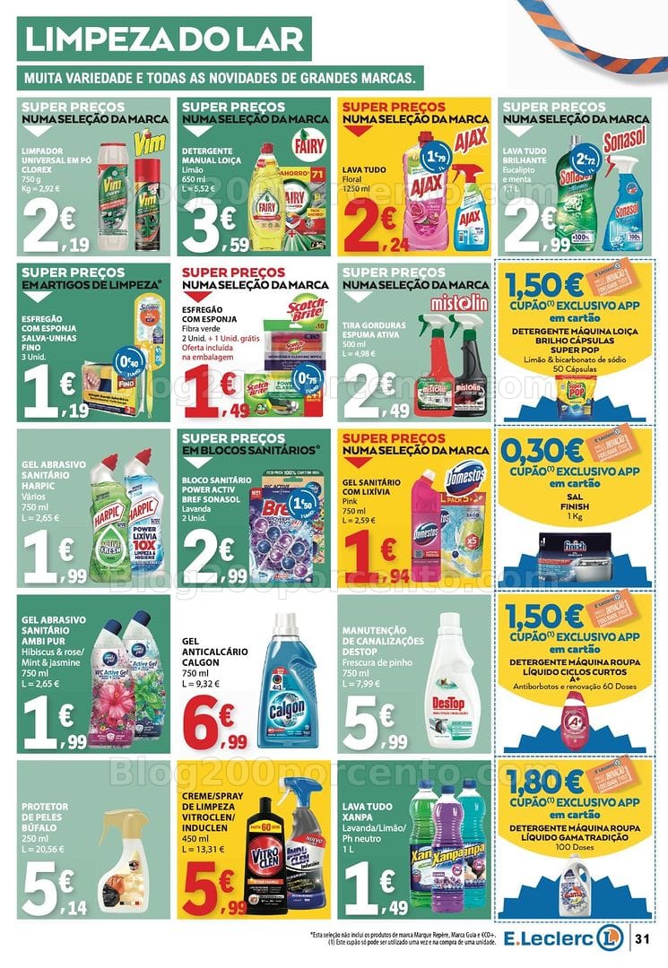 Antevisão Folheto E-LECLERC Aniversário Promoções de 29 outubro a 4 novembro